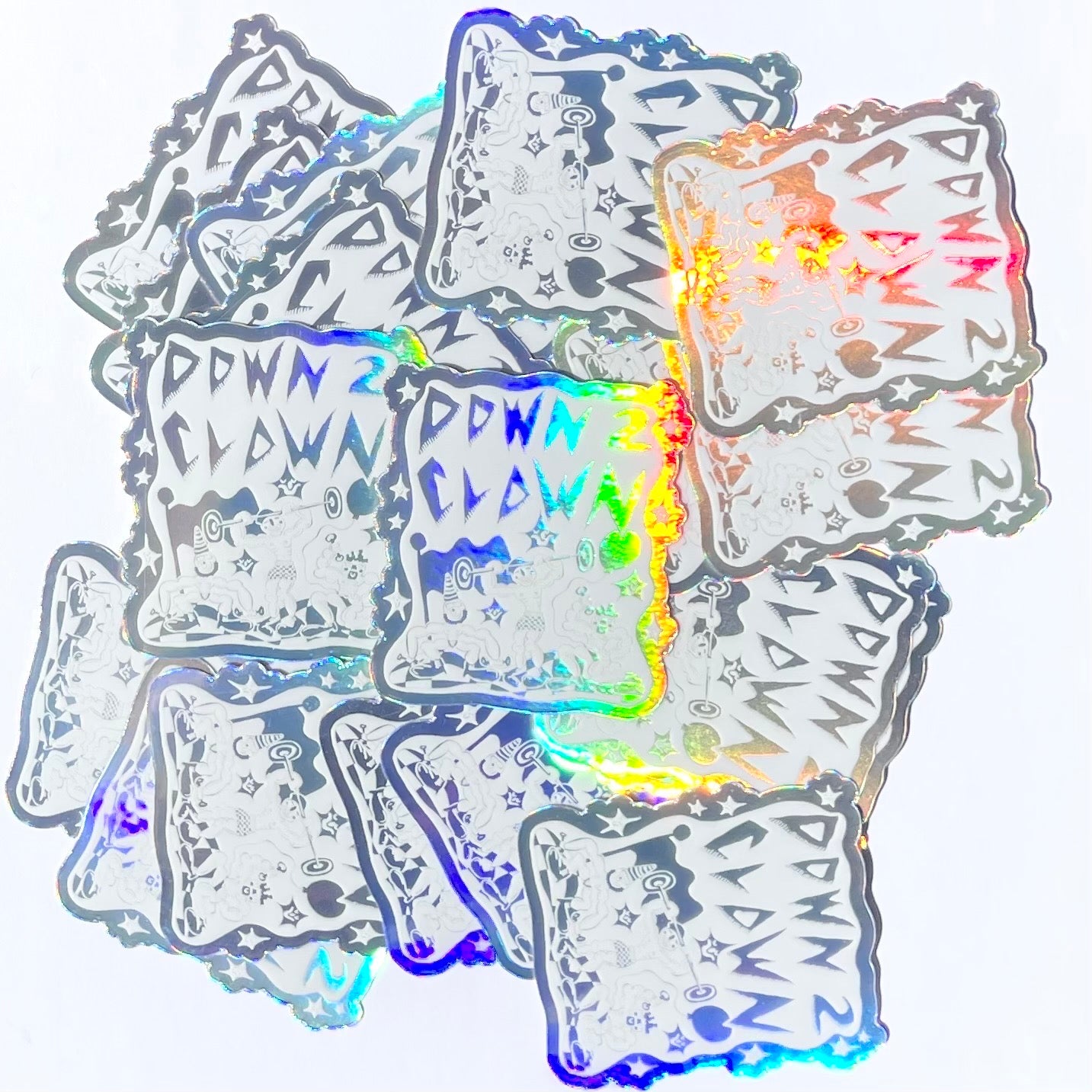 Hologram Down 2 Clown Sticker